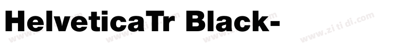 HelveticaTr Black字体转换